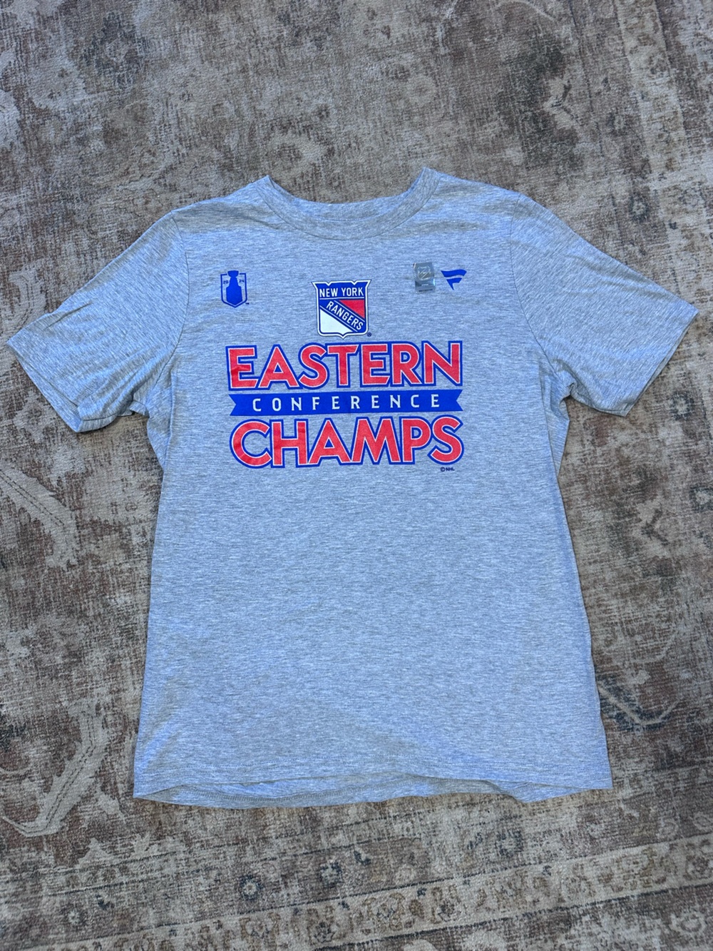 Kids NHL New York Rangers Gray Tee